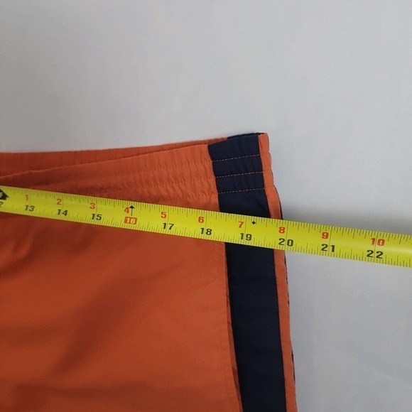 Nike Essential Men's 9" Swim Trunks Size Large Orange/Navy - Picture 4 of 10